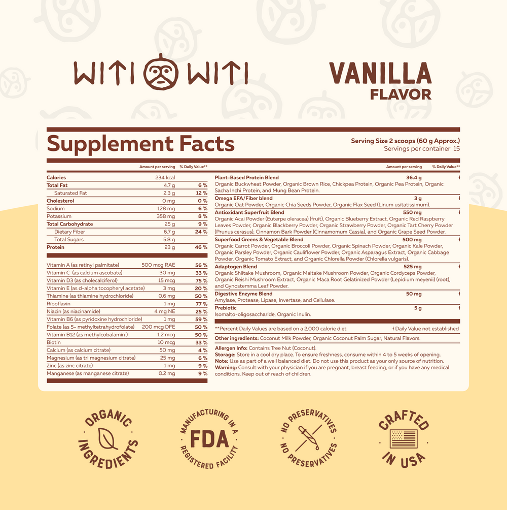 All-In-One Superfood Shake Vanilla flavor